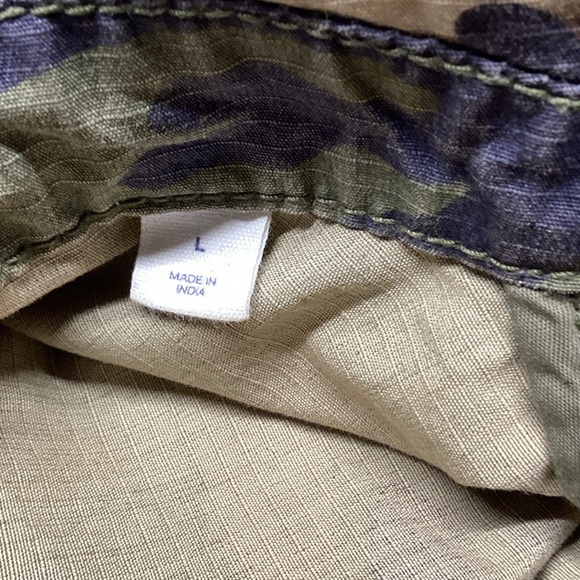 GAP Men's Green Camouflage Field Shirt Jacket Size Large - Picture 10 of 10